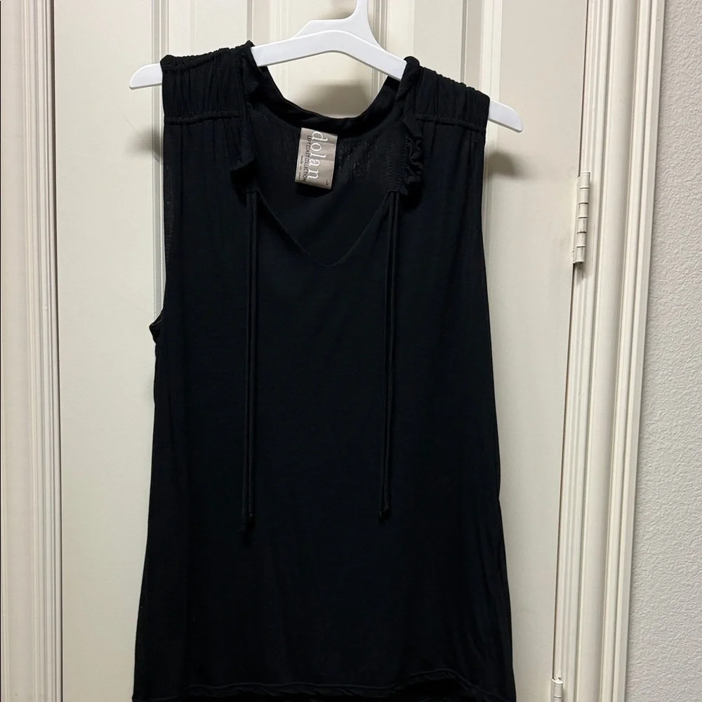 Anthropologie Dolan Elegant Black Sleeveless Blouse - Picture 1 of 2